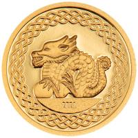 Mongolei - Lunar Jahr des Drachen 2024 - Gold PP