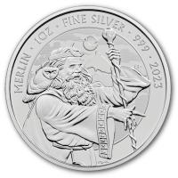 Großbritannien 2 GBP Myth & Legends (5.) Merlin 2023 1 Oz Silber BU
