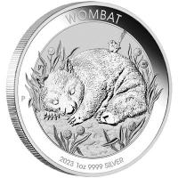 Australien - 1 AUD Wombat 2023 - 1 Oz Silber