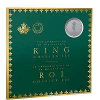 Kanada - 5 CAD His Majesty King Charles III Royal Cypher 2023 - 1/4 Oz Silber PP