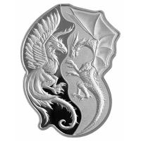 Solomon Islands - 4 Dollar Phönix vs. Dragon 2023 - 2*1 Oz Silber