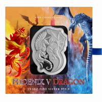 Solomon Islands - 4 Dollar Phnix vs. Dragon 2023 - 2*1 Oz Silber