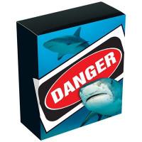 Tuvalu - 1 TVD Deadly & Dangerous Tigerhai 2023 - 1 Oz Silber PP Color