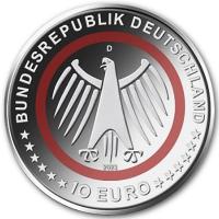 Deutschland - 10 EURO Im Dienst der Gesellschaft: Feuerwehr 2023 - 5er Satz Spiegelglanz PP