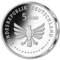 Deutschland 5 EUR Wunderwelt Insekten (2.) Marienkfer 2023 Spiegelglanz Rckseite
