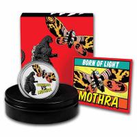 Niue 5 NZD Godzilla vs. Monsters: Godzilla vs. Mothra 2023 2 Oz Silber Color