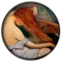 Kamerun - 500 CFA  Pride of Polish Painting: Woman Combing Her Hair - 10g Silber PP Color