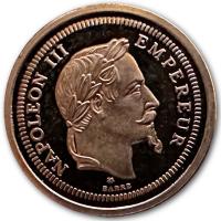Goldschätze Europas - Replik Napoleon III 100 Fr. 1869 - Goldprägung