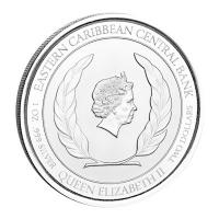 Antigua und Barbuda - 2 Dollar EC8_5 Coat of Arms - 1 Oz Silber