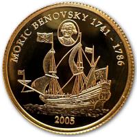 Liberia - 25 Dollar Moric Benovsky 2005 - 1/25 Oz Gold PP