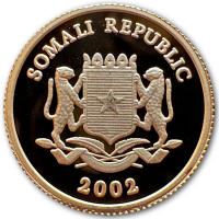 Somalia - 50 Shilling Tutanchamun 2002 - 1/25 Oz Gold PP