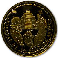 Kuba - 5 Pesos Die Legende der Azteken 2005 - 1/25 Oz Gold PP