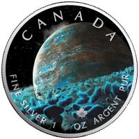 Kanada - 5 CAD Maple Leaf Universum (8.) Planetenring - 1 Oz Silber Color