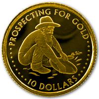 Salomon Islands - 10 Dollars Goldwäscher 2005 - 1/25 Oz Gold PP