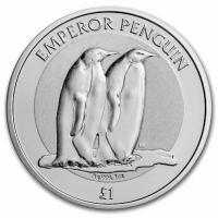 British Antarctic Territory - 1 Pfund Penguin (1.) 2023 - 1 Oz Silber