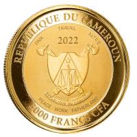 Kamerun - 500 Francs Mandrill 2022 - 1 Oz Gold PP