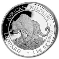Somalia - African Wildlife Leopard 2023 - 1 KG Silber