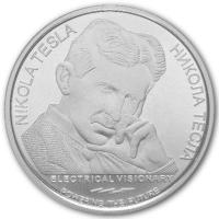 Serbien - 100 Dinara Nikola Tesla Antigravitation 2023 - 1 Oz Silber