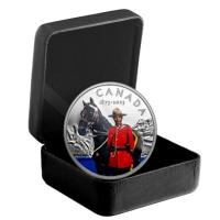 Kanada - 20 CAD 150 Jahre Royal Canadian Mounted Police(RCMP) 2023 - 1 Oz Silber PP Color