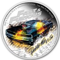 Niue - 2 NZD Fast and Furious (1.) Quarter Mile at a Time 2023 - 1 Oz Silber PP Color