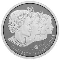 Kanada 300 CAD Queen Elizabeth II Royal Cypher 2022 1 Oz Platin PP Rckseite