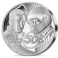 Frankreich 50 EUR 100 Jahre 24h Rennen von Le Mans 2023 5 Oz Silber PP Rückseite