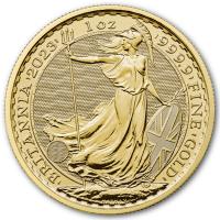 Grobritannien 100 GBP Britannia / Charles III mit Krone 2023 1 Oz Gold