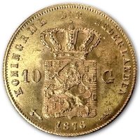 Niederlande - 10 Gulden Knig Willem III - 6,05g Goldmnze