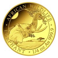 Somalia - 200 Shillings Elefant 2023 - 1/4 Oz Gold