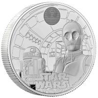 Grobritannien 5 GBP Star Wars(TM) R2-D2(TM) and C-3PO(TM) 2023 2 Oz Silber PP 