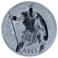 Tuvalu - 5 TVD Gods of Olympus: Ares 2023 - 5 Oz Silber