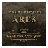 Tuvalu - 5 TVD Gods of Olympus: Ares 2023 - 5 Oz Silber AntikFinish (nur 50 Stück!!!)