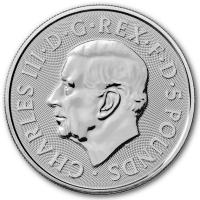 Großbritannien 5 GBP Tudor Beasts (3.) Bull of Clarence 2023 2 Oz Silber Rückseite