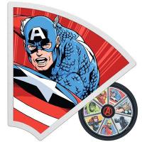 Niue - 2 NZD Marvel Avengers(TM) (1.) Captain America 2023 - 1 Oz Silber PP Color