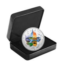 Kanada - 50 CAD Canadian Collage: Four Seasons 2023 - 3 Oz Silber PP Color