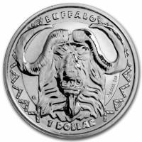 Sierra Leone 1 Dollar Big Five (3.) Bffel 2023 1 Oz Silber