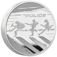 Grobritannien - 5 GBP Music Legends The Police 2023 - 2 Oz Silber PP 