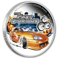 Niue - 2 NZD Fast and Furious (2.) Toyota Supra 2023 - 1 Oz Silber PP Color