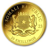 Somalia - 20 Shillings Leopard 2023 - 0,5g Gold