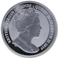 British Virgin Islands 1 Dollar Una and the Lion 2019 1 Oz Silber Rckseite
