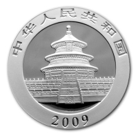 China 10 Yuan Panda 2009 1 Oz Silber Rckseite