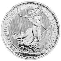 Grobritannien 2 GBP Britannia / Charles III mit Krone 2023 1 Oz Silber