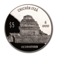 Mexiko - Chichen Itza - El Observatorio - 1 Oz Silber PP