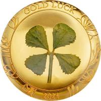 Palau - 1 USD Viel Glück Good Luck 2024 - Gold PP