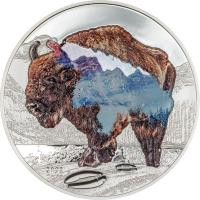 Mongolei - 1000 Togrog Into the Wild: Bison 2023 - 2 Oz Silber PP Ultra High Relief
