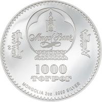 Mongolei - 1000 Togrog Into the Wild: Bison 2023 - 2 Oz Silber PP Ultra High Relief