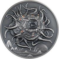 Palau - 20 USD H.P. Lovecraft Azathoth 2023 - 3 Oz Silber Antik Finish Ultra High Relief