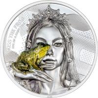Cook Island - 10 CID Kiss the Frog - Eye of a Fairytale 2023 - 2 Oz Silber PP  Ultra High Relief