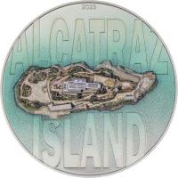 Cook Islands - 20 CID Alcatraz Island 2023 - 3 Oz Silber PP Ultra High Relief Color