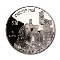Mexiko - Chichen Itza - Templo de los Guerreros - 2 Oz Silber PP
